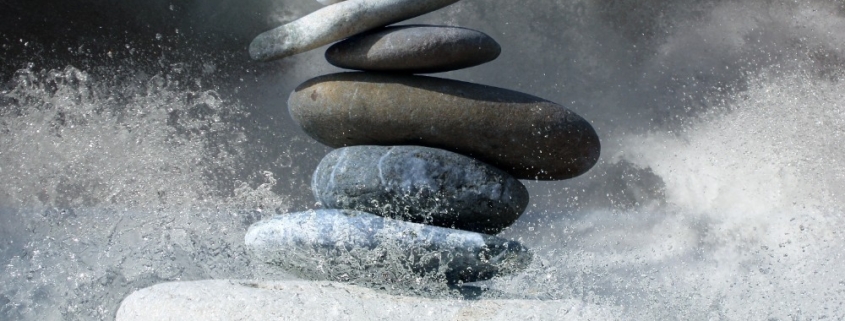 Zen-Steine, Ruhe im Sturm